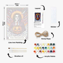 Carica l'immagine nel visualizzatore di Gallery, Dipingere con i Numeri Poster Metallici - L'Ingannatore e la Zucca