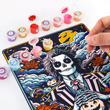 Carica l'immagine nel visualizzatore di Gallery, Dipingere con i Numeri Poster Metallici - L'Ingannatore nel Giardino della Notte