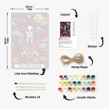 Carica l'immagine nel visualizzatore di Gallery, Dipingere con i Numeri Poster Metallici - L'Ingannatore nel Giardino della Notte