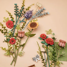 Carica l&#39;immagine nel visualizzatore di Gallery, Puzzle 3D - Scatola di Fiori in Legno
