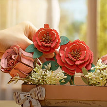 Carica l&#39;immagine nel visualizzatore di Gallery, Puzzle 3D - Scatola di Fiori in Legno
