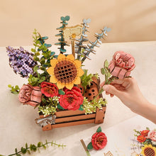 Carica l&#39;immagine nel visualizzatore di Gallery, Puzzle 3D - Scatola di Fiori in Legno