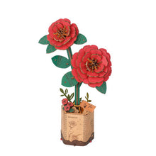 Carica l&#39;immagine nel visualizzatore di Gallery, Puzzle 3D - Camelia rosso