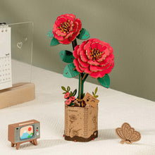 Carica l&#39;immagine nel visualizzatore di Gallery, Puzzle 3D - Camelie rosse