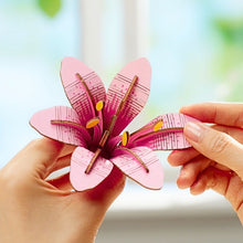 Carica l&#39;immagine nel visualizzatore di Gallery, Puzzle 3D - Cesto di Fiori in Legno