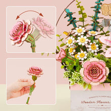 Carica l&#39;immagine nel visualizzatore di Gallery, Puzzle 3D - Cesto di Fiori in Legno
