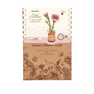 Puzzle 3D - Garofani Rosa