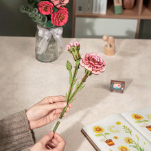 Carica l&#39;immagine nel visualizzatore di Gallery, Puzzle 3D - Garofani Rosa