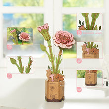 Carica l&#39;immagine nel visualizzatore di Gallery, Puzzle 3D - Garofani Rosa