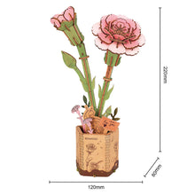 Carica l&#39;immagine nel visualizzatore di Gallery, Puzzle 3D - Garofani Rosa