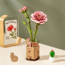 Carica l&#39;immagine nel visualizzatore di Gallery, Puzzle 3D - Garofani Rosa