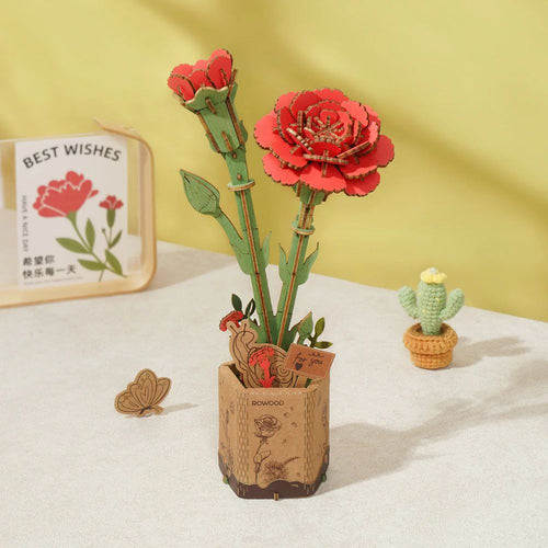 Puzzle 3D - Garofano Rosso
