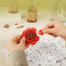 Carica l&#39;immagine nel visualizzatore di Gallery, Puzzle 3D - Garofano Rosso