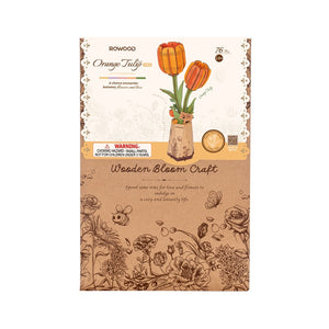 Puzzle 3D - Tulipano Arancione