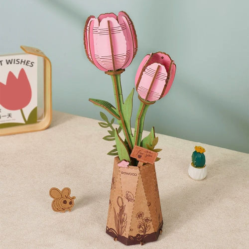 Puzzle 3D - Tulipano Rosa