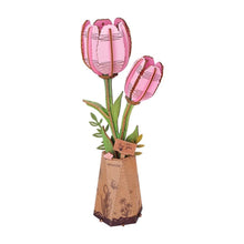 Carica l&#39;immagine nel visualizzatore di Gallery, Puzzle 3D - Tulipano Rosa