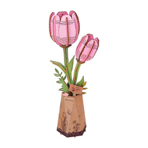 Puzzle 3D - Tulipano Rosa