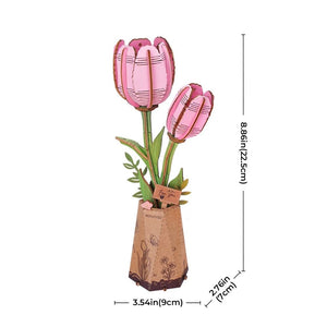 Puzzle 3D - Tulipano Rosa