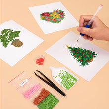 Carica l&#39;immagine nel visualizzatore di Gallery, Mini Set Diamond Painting 15x20cm (2 pezzi) - Albero di Natale e Pianta in vaso