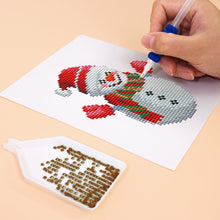 Carica l&#39;immagine nel visualizzatore di Gallery, Mini Set Diamond Painting 15x20cm (2 pezzi) - Pianta in Vaso e Pupazzo di Neve