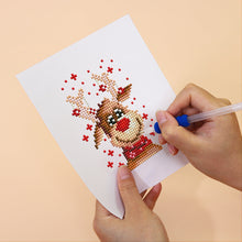 Carica l&#39;immagine nel visualizzatore di Gallery, Mini Set Diamond Painting 15x20cm (2 pezzi) - Calza di Natale e Renna