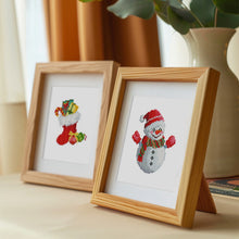 Carica l&#39;immagine nel visualizzatore di Gallery, Mini Set Diamond Painting 15x20cm (2 pezzi) - Calza di Natale e Renna