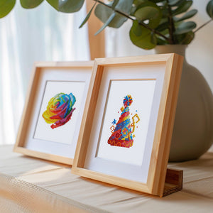 Mini Set Diamond Painting 15x20cm (2 pezzi) - Multicolor