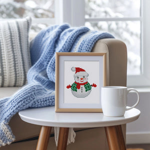 Mini Set Diamond Painting 15x20cm (2 pezzi) - Ciliegie e Pupazzo di neve