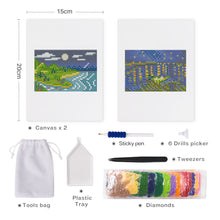 Carica l&#39;immagine nel visualizzatore di Gallery, Mini Set Diamond Painting 15x20cm (2 pezzi) - Paesaggi notturni