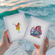 Carica l&#39;immagine nel visualizzatore di Gallery, Mini Set Diamond Painting 15x20cm (2 pezzi) - Cocktail e Cupcake