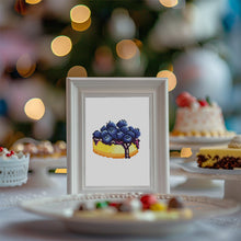 Carica l&#39;immagine nel visualizzatore di Gallery, Mini Set Diamond Painting 15x20cm (2 pezzi) - Uva e Crostata ai Mirtilli