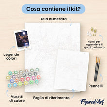 Carica l'immagine nel visualizzatore di Gallery, Dipingere con i numeri - Harry Potter - Castello di Hogwarts di notte