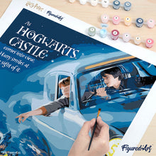 Carica l'immagine nel visualizzatore di Gallery, Dipingere con i numeri - Harry Potter - Volo dall'Inghilterra verso Hogwarts