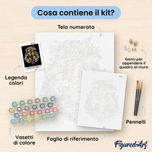 Carica l'immagine nel visualizzatore di Gallery, Dipingere con i numeri - Harry Potter - Stemma floreale di Hogwarts