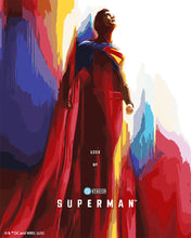 Carica l'immagine nel visualizzatore di Gallery, Dipingere con i numeri - Superman in volo - Poster Figured'Art