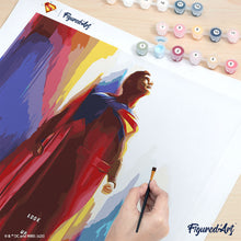Carica l'immagine nel visualizzatore di Gallery, Dipingere con i numeri - Superman in volo - Poster