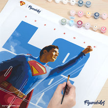 Carica l'immagine nel visualizzatore di Gallery, Dipingere con i numeri - Superman tra le nuvole