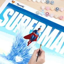 Carica l'immagine nel visualizzatore di Gallery, Dipingere con i numeri - Superman alla Fortezza