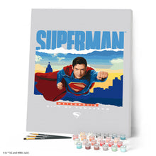 Carica l'immagine nel visualizzatore di Gallery, Dipingere con i numeri - Superman con lo skyline