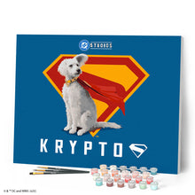 Carica l'immagine nel visualizzatore di Gallery, Dipingere con i numeri - Superman - Krypto con lo scudo “S”