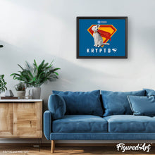 Carica l'immagine nel visualizzatore di Gallery, Dipingere con i numeri - Superman - Krypto con lo scudo “S”