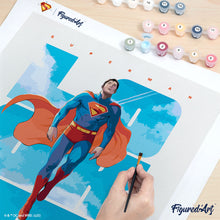 Carica l'immagine nel visualizzatore di Gallery, Dipingere con i numeri - Superman tra le nuvole 1