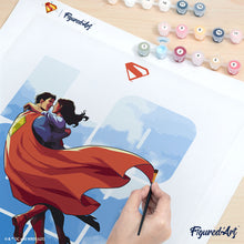Carica l'immagine nel visualizzatore di Gallery, Dipingere con i numeri - Superman - Lois e Clark tra le nuvole