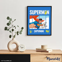 Carica l'immagine nel visualizzatore di Gallery, Dipingere con i numeri - Superman in volo con Krypto