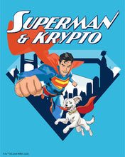 Carica l'immagine nel visualizzatore di Gallery, Dipingere con i numeri - Superman &amp; Krypto con lo skyline 1 Figured'Art
