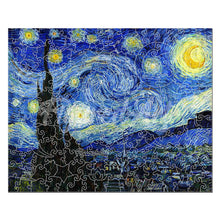 Carica l&#39;immagine nel visualizzatore di Gallery, Puzzle in Legno Adulti - La notte stellata di Van Gogh