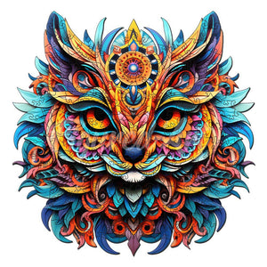 Puzzle in Legno Adulti - Gatto Mandala