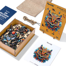 Carica l&#39;immagine nel visualizzatore di Gallery, Puzzle in Legno Adulti - Gatto Mandala