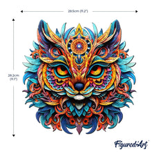 Carica l&#39;immagine nel visualizzatore di Gallery, Puzzle in Legno Adulti - Gatto Mandala