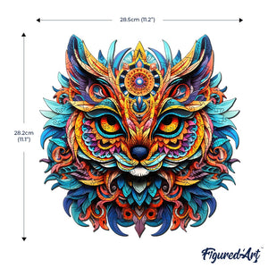 Puzzle in Legno Adulti - Gatto Mandala